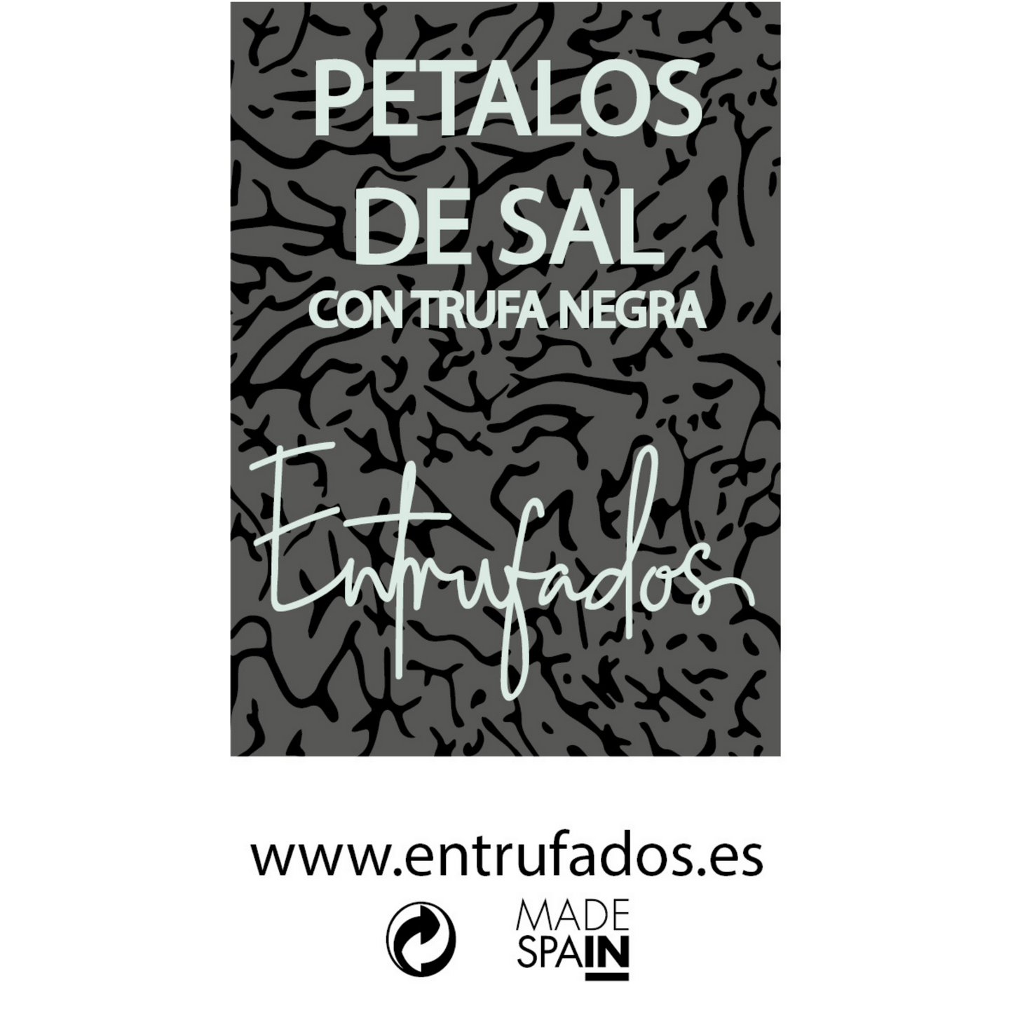 Pétalos de sal con trufa negra (Tuber melanosporum)