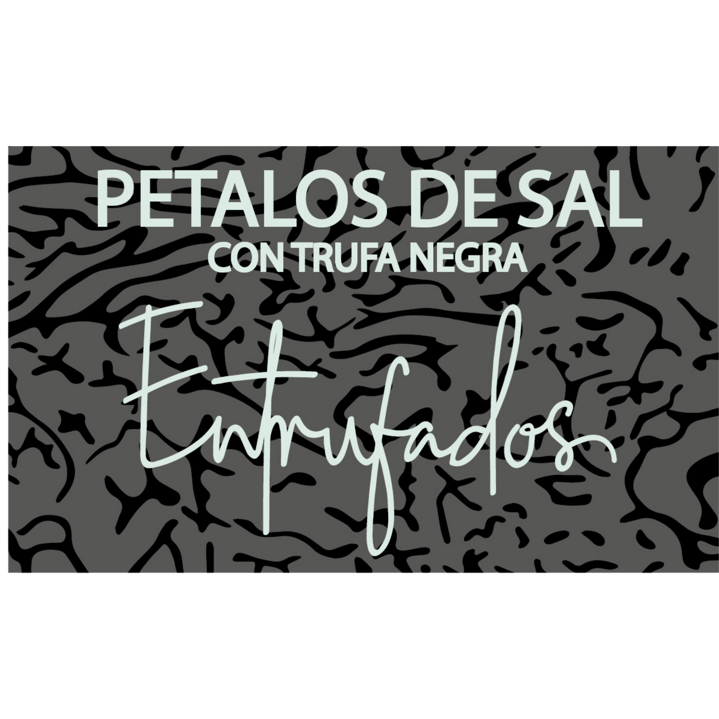 Pétalos de sal con trufa negra (Tuber melanosporum)
