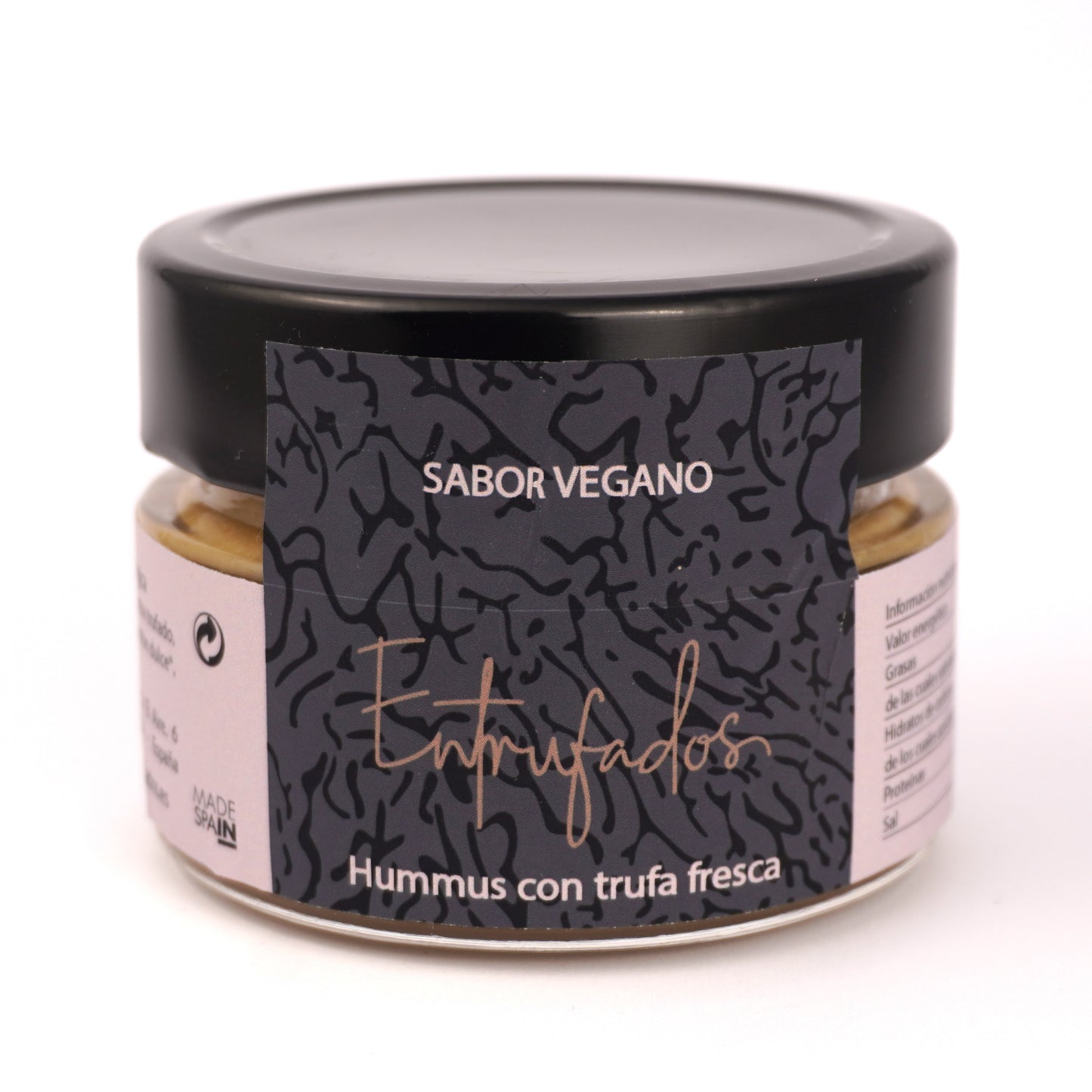 Untable vegano Hummus con trufa negra (Tuber melanosporum)