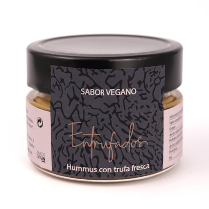 Untable vegano Hummus con trufa negra (Tuber melanosporum)