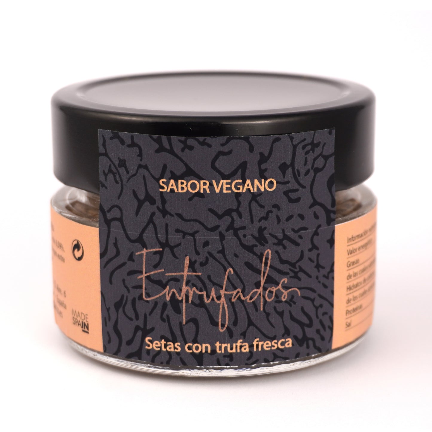 Untable vegano de setas con trufa negra (Tuber melanosporum)
