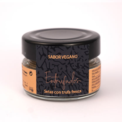 Untable vegano de setas con trufa negra (Tuber melanosporum)